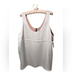 NWT Express Reversible Satin Cream/Champagne and Shimmery Brown Size XL